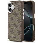 Guess MagSafe dėklas iPhone 17 – rudas