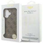 Guess MagSafe dėklas iPhone 17 – rudas