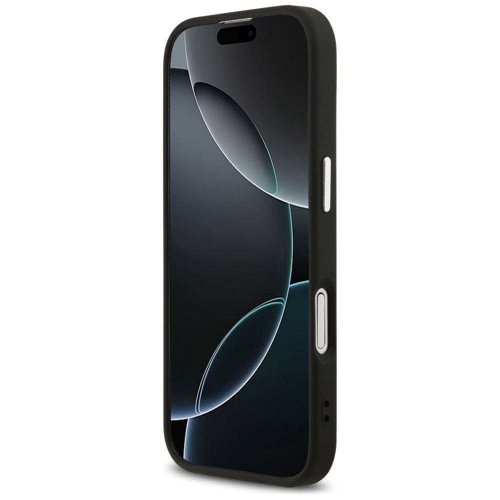 Guess 4G Classic Logo MagSafe dėklas iPhone 17 - juodas -- iPhone 17