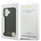 Guess 4G Classic Logo MagSafe dėklas iPhone 17 - juodas -- iPhone 17