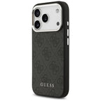 Guess MagSafe dėklas iPhone 17 Pro – juodas