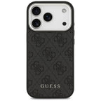 Guess MagSafe dėklas iPhone 17 Pro – juodas