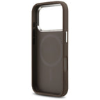 Guess 4G Klasikinis logotipas MagSafe Dėklas, skirtas iPhone 17 Pro Max - ruda