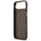 Guess 4G PU Klasikinis logotipas MagSafe Dėklas, skirtas iPhone 17 Air - ruda