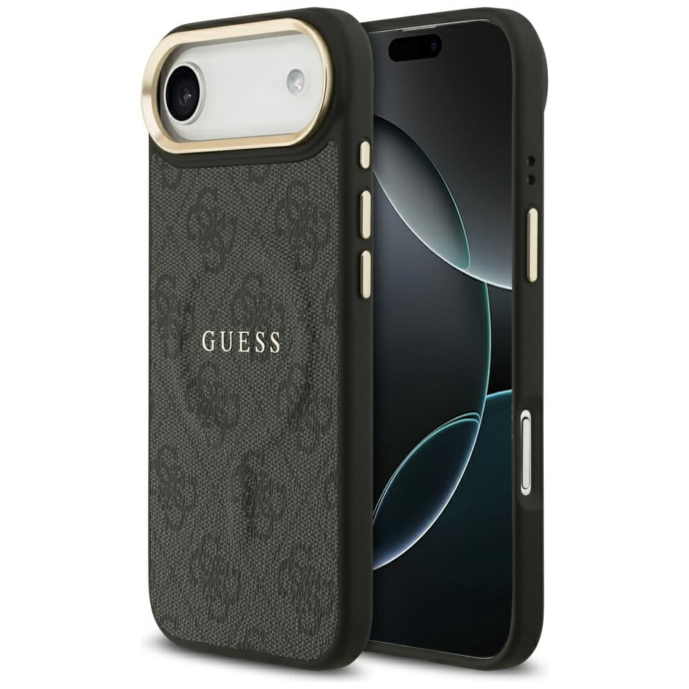 Guess 4G PU Classic Logo MagSafe dėklas iPhone 17 Air - juodas