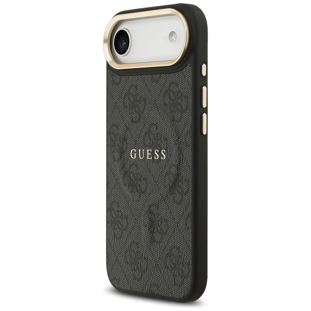 Guess 4G PU Classic Logo MagSafe dėklas iPhone 17 Air - juodas