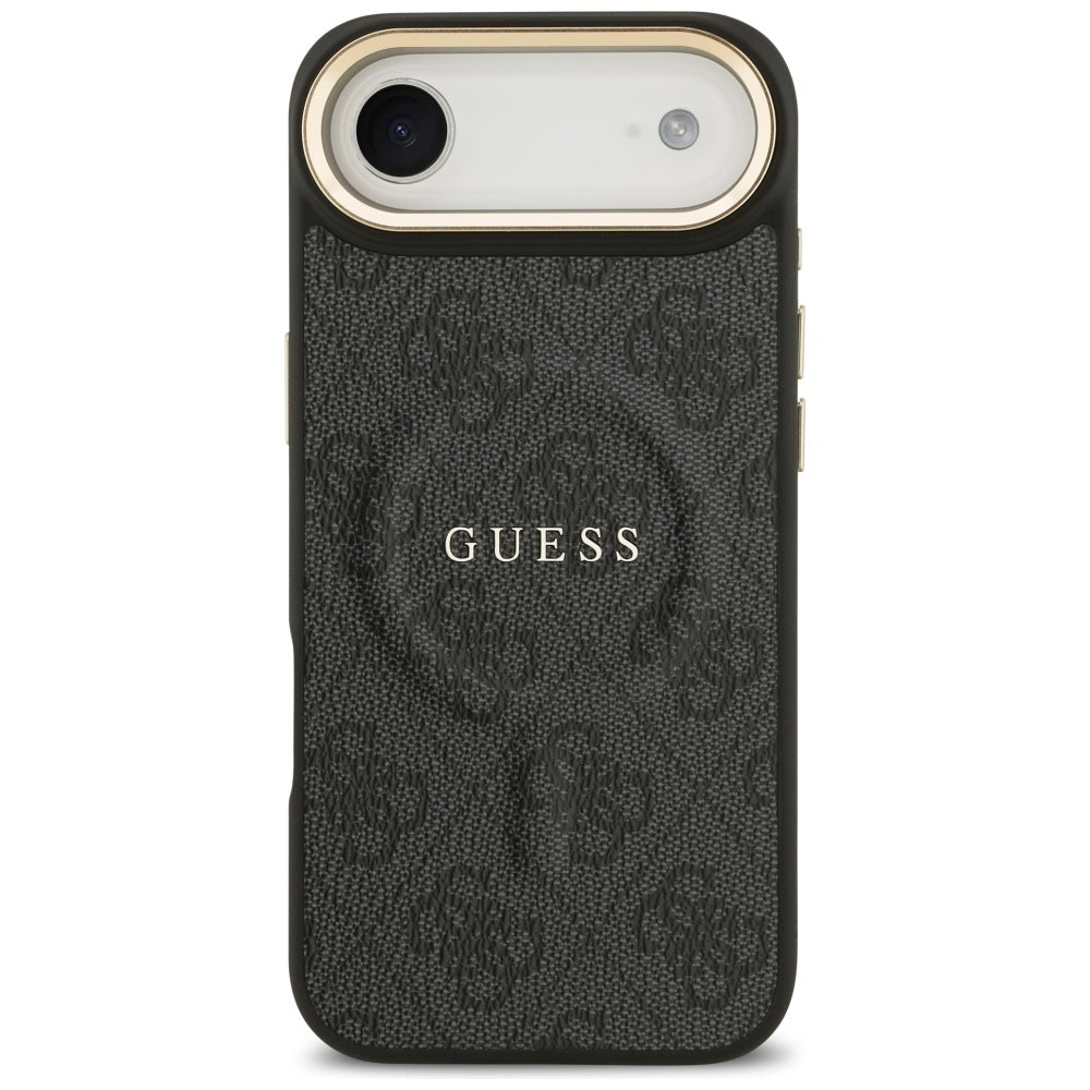 Guess 4G PU Classic Logo MagSafe dėklas iPhone 17 Air - juodas
