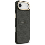 Guess 4G PU Classic Logo MagSafe dėklas iPhone 17 Air - juodas