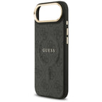 Guess 4G PU Classic Logo MagSafe dėklas iPhone 17 Air - juodas