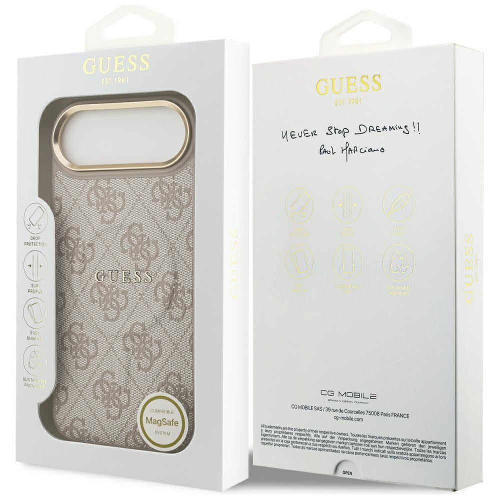Guess MagSafe dėklas iPhone 17 Air – rožinis
