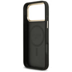 Guess 4G PU Classic Logo MagSafe dėklas iPhone 17 Pro Max - juodas -- iPhone 17 Pro Max