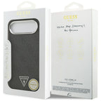 Guess 4G Triangle Logo MagSafe dėklas iPhone 17 Air - juodas
