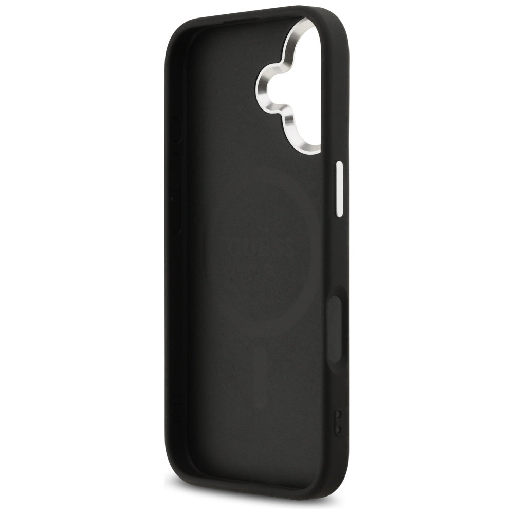 Guess 4G Triangle Logo MagSafe dėklas iPhone 17 - juodas