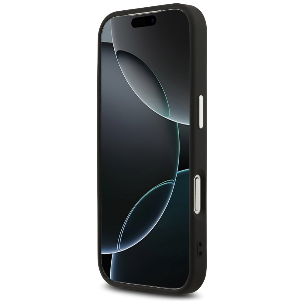 Guess MagSafe dėklas iPhone 17 Pro – juodas
