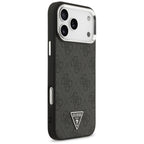 Guess 4G Triangle Logo MagSafe dėklas iPhone 17 Pro Max – juodas