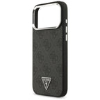 Guess 4G Triangle Logo MagSafe dėklas iPhone 17 Pro Max – juodas