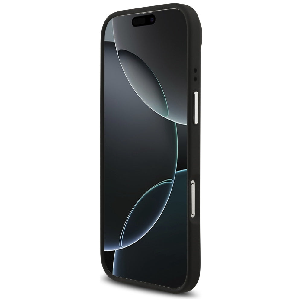 Guess Grained Big 4G Classic Logo dėklas iPhone 17 Air - juodas -- iPhone 17 Air
