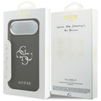Guess Grained Big 4G Classic Logo dėklas iPhone 17 Air - juodas -- iPhone 17 Air
