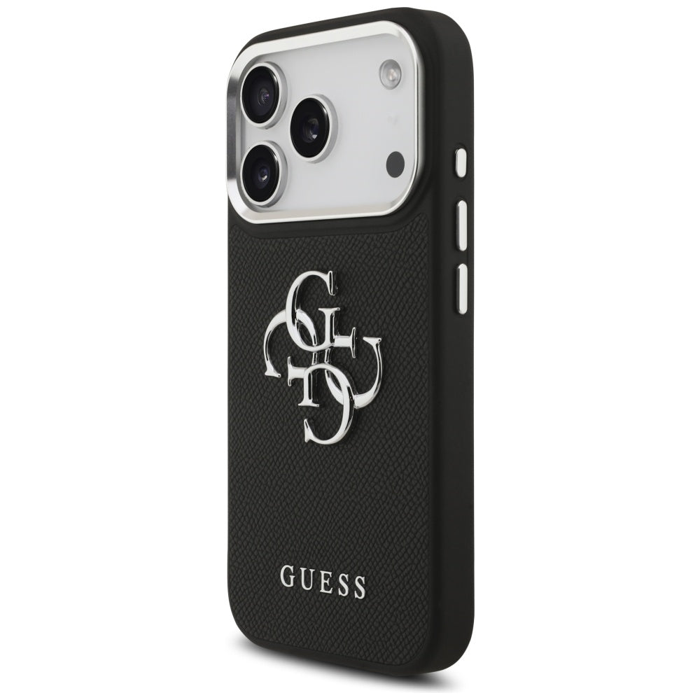 Guess 4G dėklas iPhone 17 Pro – juodas