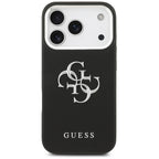 Guess 4G dėklas iPhone 17 Pro – juodas