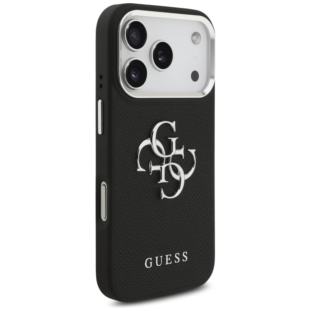 Guess 4G dėklas iPhone 17 Pro – juodas
