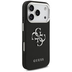 Guess 4G dėklas iPhone 17 Pro – juodas