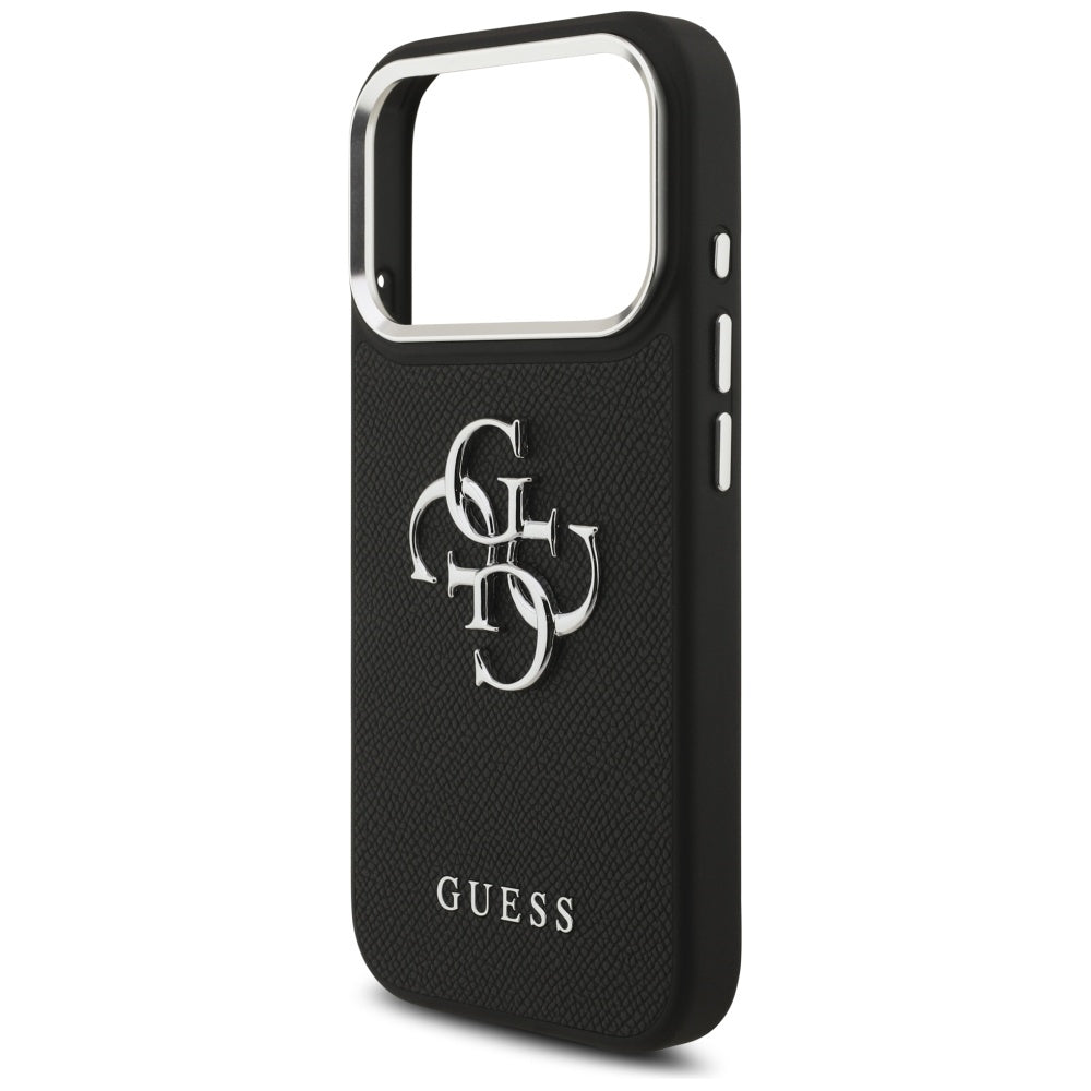 Guess 4G dėklas iPhone 17 Pro – juodas