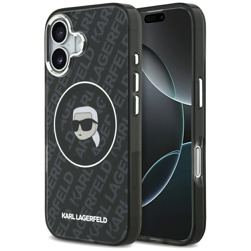 Karl Lagerfeld IML Karl Galvos Logotipas MagSafe Dėklas iPhone 17 - Juodas -- iPhone 17