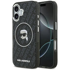 Karl Lagerfeld IML Karl Galvos Logotipas MagSafe Dėklas iPhone 17 - Juodas -- iPhone 17