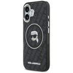 Karl Lagerfeld IML Karl Galvos Logotipas MagSafe Dėklas iPhone 17 - Juodas -- iPhone 17