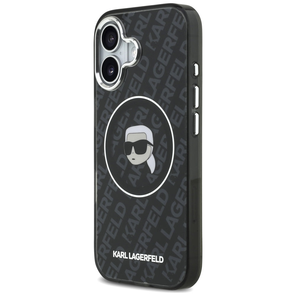 Karl Lagerfeld IML Karl Galvos Logotipas MagSafe Dėklas iPhone 17 - Juodas -- iPhone 17