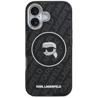 Karl Lagerfeld IML Karl Galvos Logotipas MagSafe Dėklas iPhone 17 - Juodas -- iPhone 17
