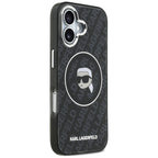 Karl Lagerfeld IML Karl Galvos Logotipas MagSafe Dėklas iPhone 17 - Juodas -- iPhone 17