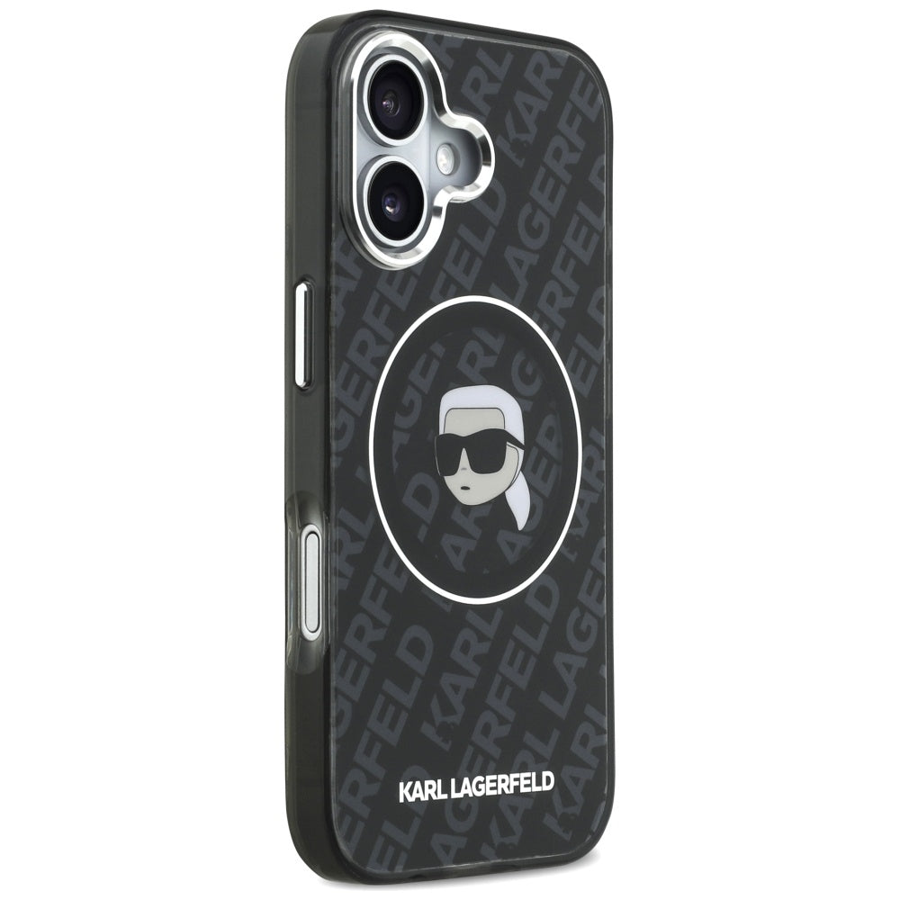 Karl Lagerfeld IML Karl Galvos Logotipas MagSafe Dėklas iPhone 17 - Juodas -- iPhone 17