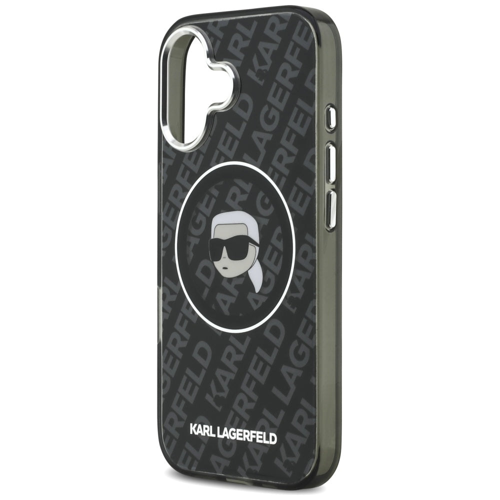 Karl Lagerfeld IML Karl Galvos Logotipas MagSafe Dėklas iPhone 17 - Juodas -- iPhone 17