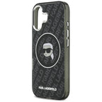 Karl Lagerfeld IML Karl Galvos Logotipas MagSafe Dėklas iPhone 17 - Juodas -- iPhone 17