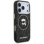 Karl Lagerfeld IML Karl Head Logo MagSafe dėtis iPhone 17 Pro - juoda -- iPhone 17 Pro