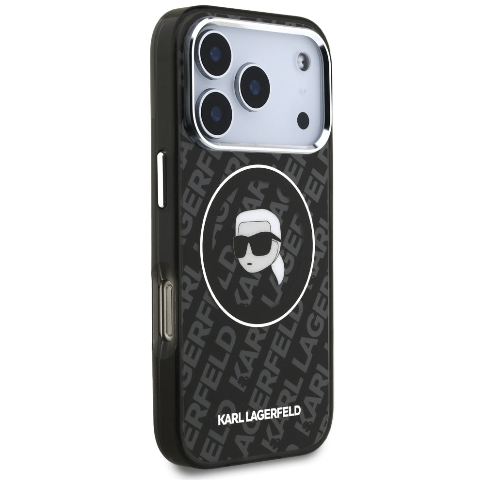 Karl Lagerfeld IML Karl Head Logo MagSafe dėtis iPhone 17 Pro - juoda -- iPhone 17 Pro