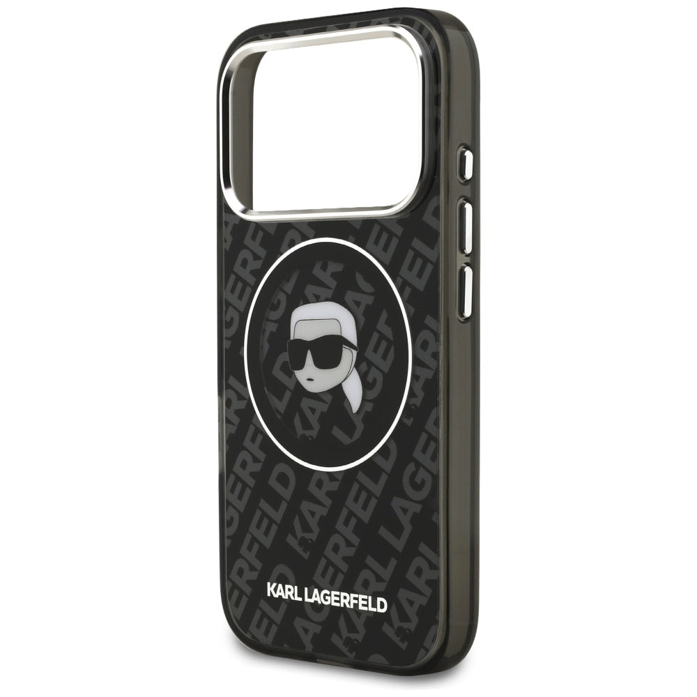 Karl Lagerfeld IML Karl Head Logo MagSafe dėtis iPhone 17 Pro - juoda -- iPhone 17 Pro
