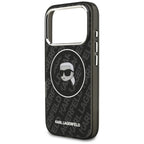 Karl Lagerfeld IML Karl Head Logo MagSafe dėklas iPhone 17 Pro Max - juodas -- iPhone 17 Pro Max