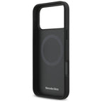 Mercedes Leather Laurel Leaves Stripes MagSafe dėklas iPhone 17 Pro Max - Mėlynas -- iPhone 17 Pro Max