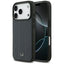 Mercedes Leather Laurel Leaves Stripes MagSafe dėklas iPhone 17 Pro - Mėlyna -- iPhone 17 Pro