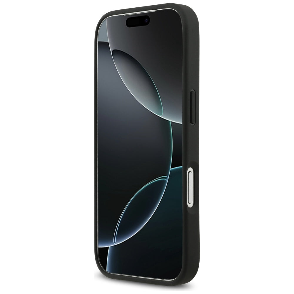 Mercedes Leather Laurel Leaves Stripes MagSafe dėklas iPhone 17 Pro - Mėlyna -- iPhone 17 Pro