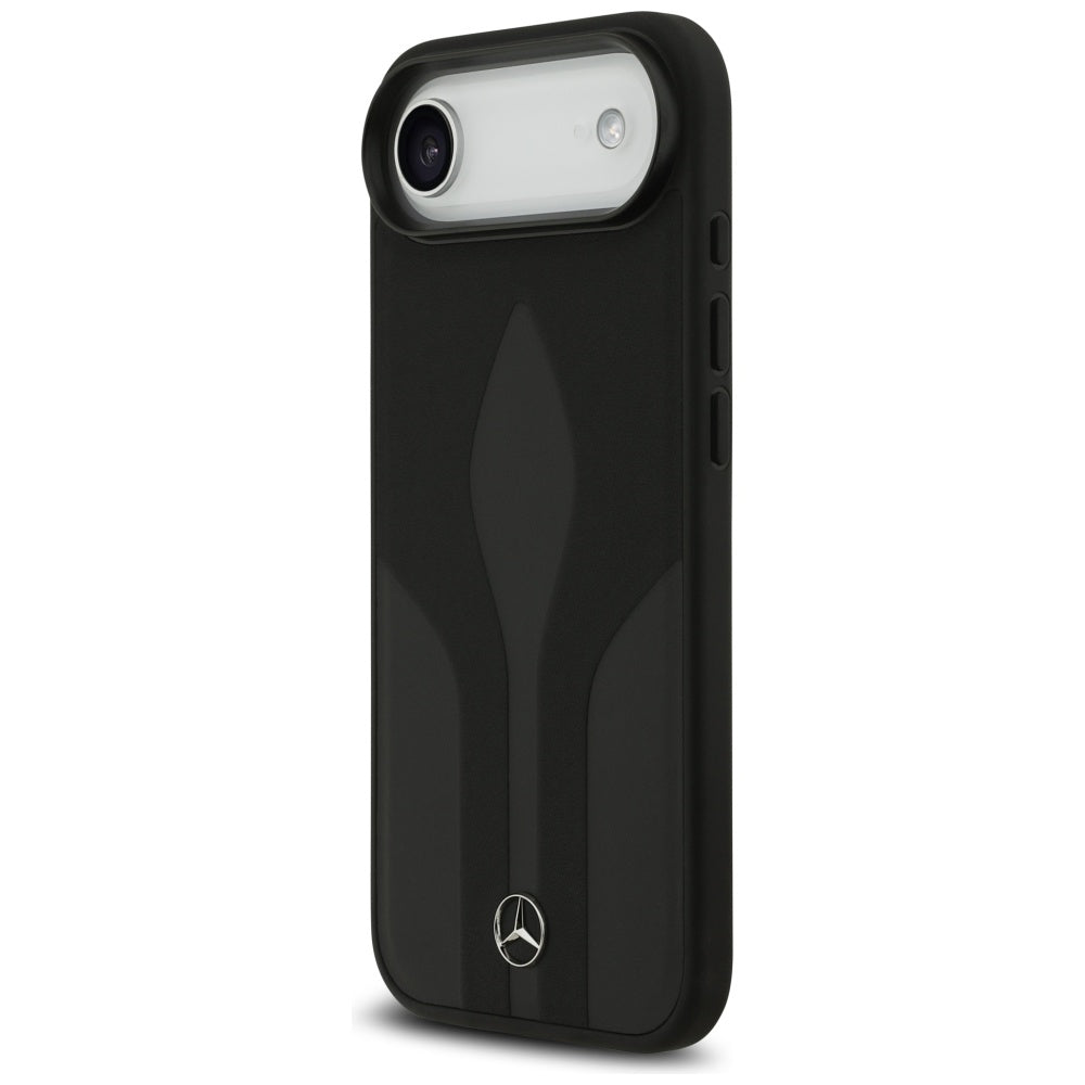 Mercedes Leather The Move MagSafe dėklas iPhone 17 Air - juodas -- iPhone 17 Air