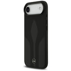 Mercedes Leather The Move MagSafe dėklas iPhone 17 Air - juodas -- iPhone 17 Air