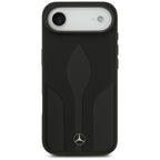 Mercedes Leather The Move MagSafe dėklas iPhone 17 Air - juodas -- iPhone 17 Air