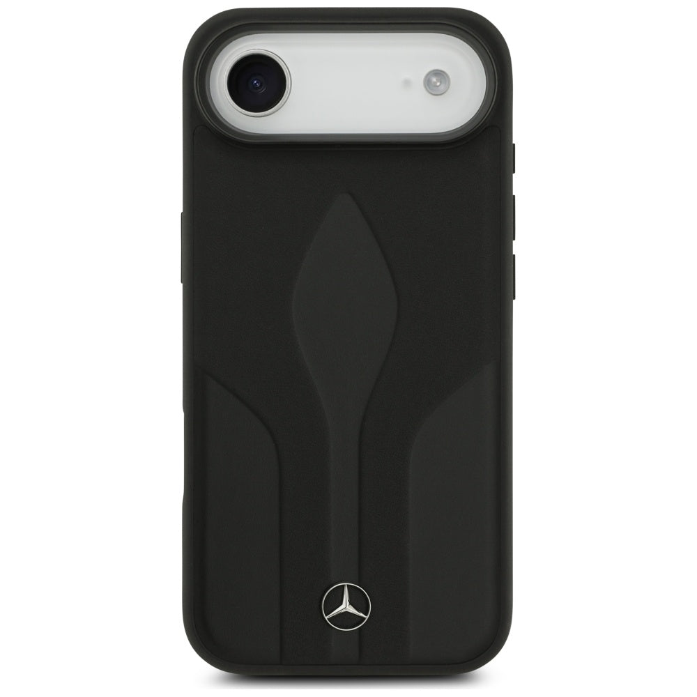 Mercedes Leather The Move MagSafe dėklas iPhone 17 Air - juodas -- iPhone 17 Air