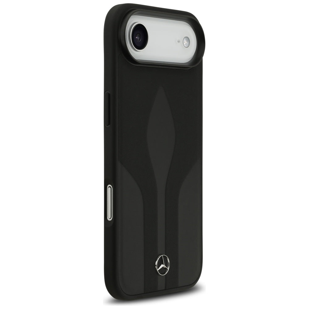 Mercedes Leather The Move MagSafe dėklas iPhone 17 Air - juodas -- iPhone 17 Air