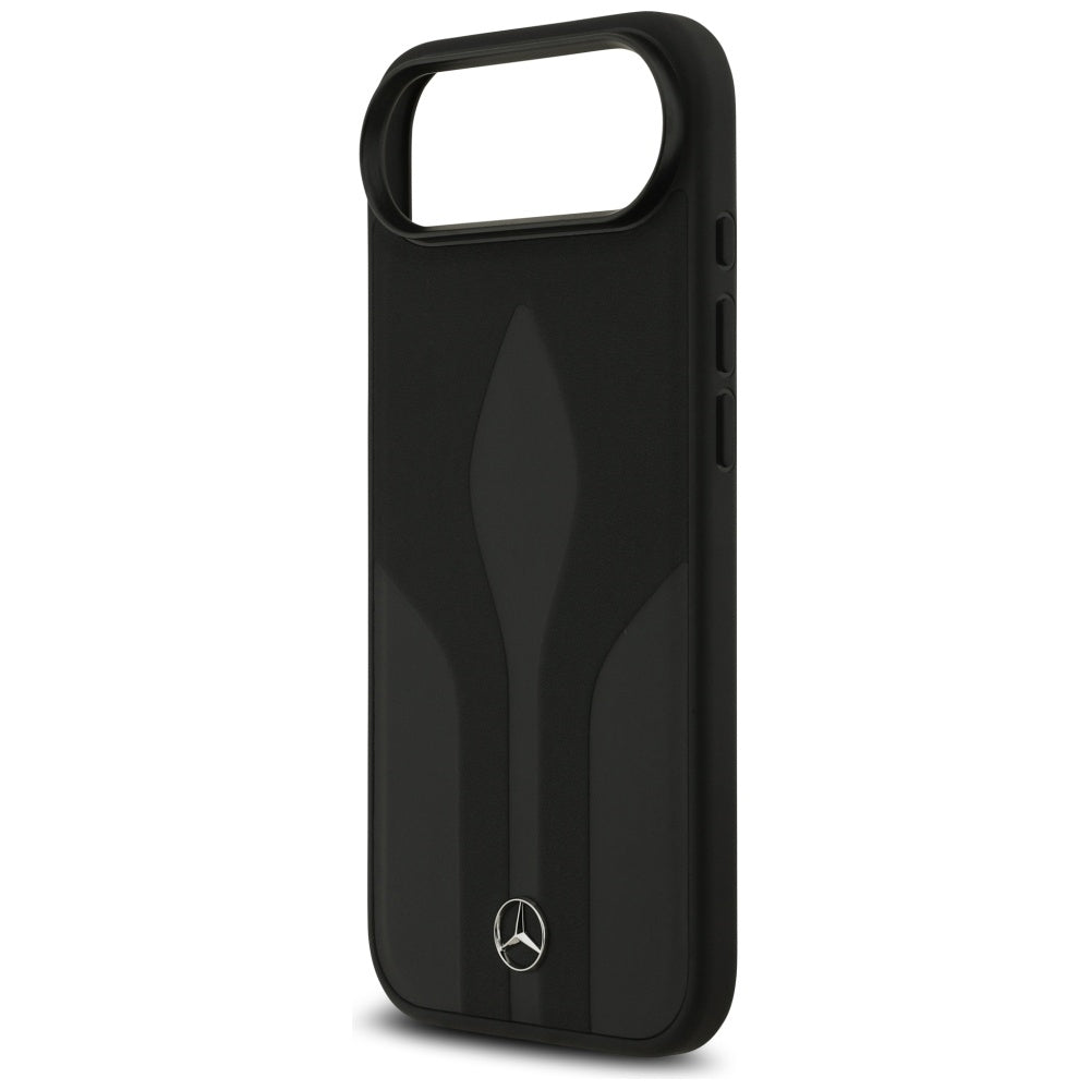 Mercedes Leather The Move MagSafe dėklas iPhone 17 Air - juodas -- iPhone 17 Air