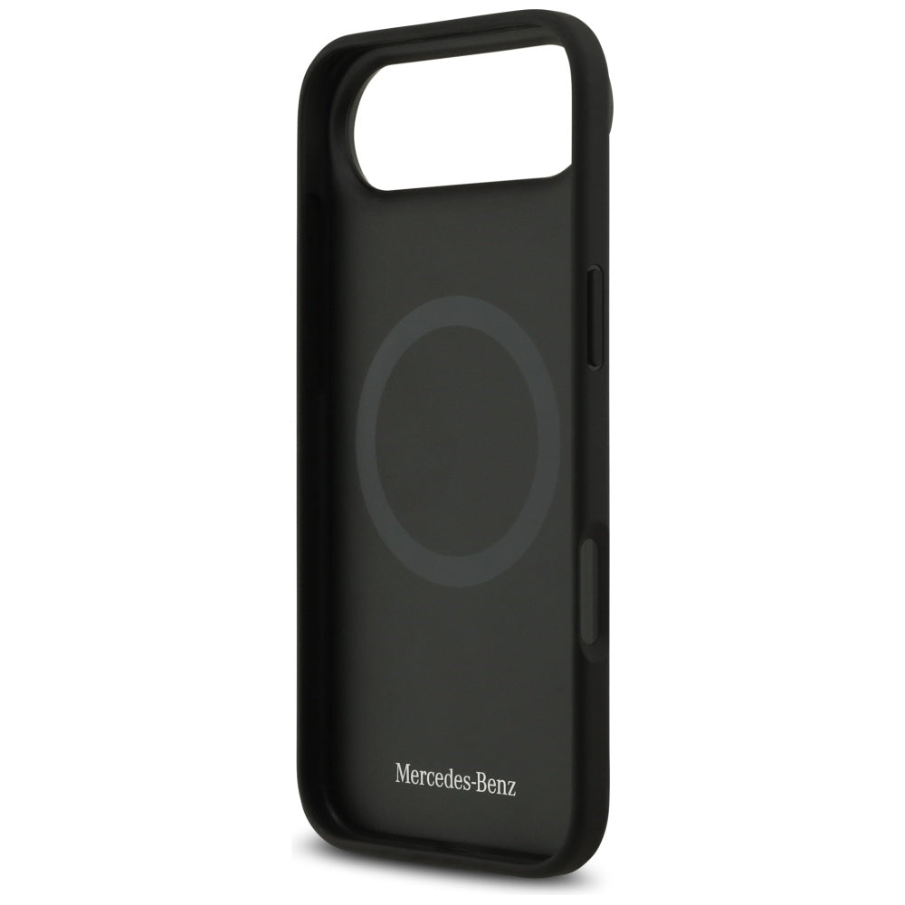 Mercedes Leather The Move MagSafe dėklas iPhone 17 Air - juodas -- iPhone 17 Air